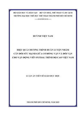 Cân đối sức mạnh cơ đồng vận và đối vận cho vận động 