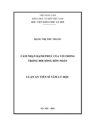 Nghiên cứu hạnh phúc vợ chồng trong hôn nhân