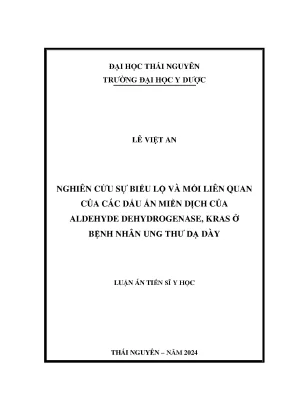 Nghiên cứu miễn dịch aldehyde dehydrogenase kras ở bệnh