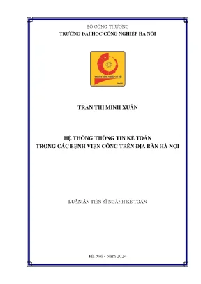 Hệ thống thông tin kế toán trong bệnh viện công tại Hà Nội