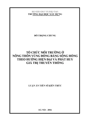 Kiến trúc tổ chức môi trường nông thôn đồng bằng sông 