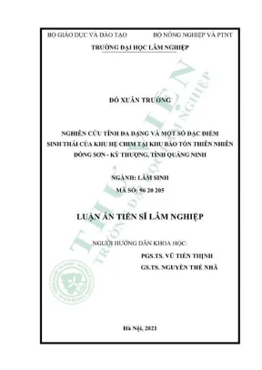 Nghiên cứu tính đa dạng và sinh thái chim tại khu bảo