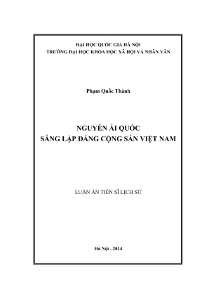 Luận án Tiến Sĩ về Nguyễn Ái Quốc và Sự Sáng Lập Đảng