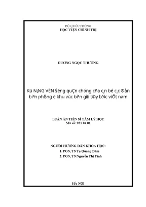 Kỹ Năng Vận Động Quần Chúng Của Cán Bộ Đồn Biên Phòng