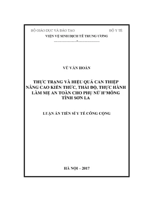 Nâng cao kiến thức và thái độ làm mẹ an toàn cho phụ nữ 