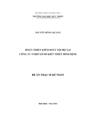 Nâng cao kiểm soát nội bộ tại công ty xổ số kiến thiết
