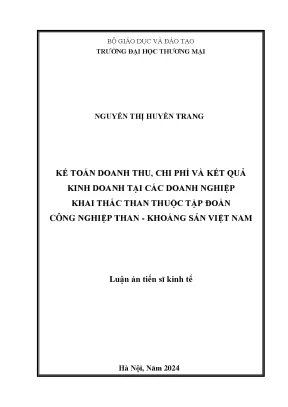 Nghiên cứu doanh thu, chi phí và kết quả kinh doanh