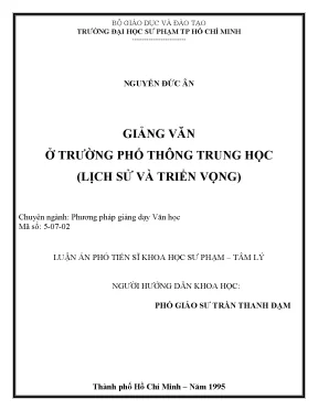 Nghiên cứu về giảng dạy tâm lý học trong trường trung