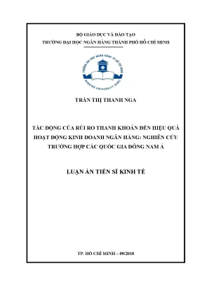 Tác động của rủi ro thanh khoản đến hiệu quả ngân hàng