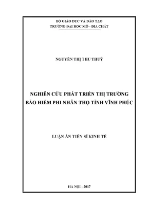 Nghiên cứu phát triển thị trường bảo hiểm phi nhân thọ 