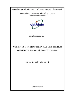 Nghiên cứu phát triển vật liệu lithium aluminate LiAlO2 