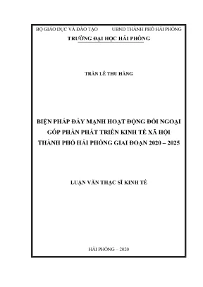 Biện pháp nâng cao hoạt động đối ngoại để phát triển