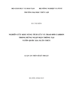 Nghiên cứu carbon trong rừng ngập mặn tại vườn quốc gia 