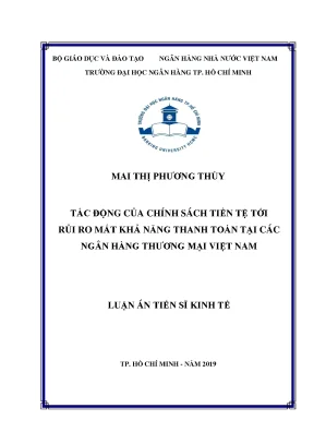 Tác động của chính sách tiền tệ đến rủi ro thanh toán