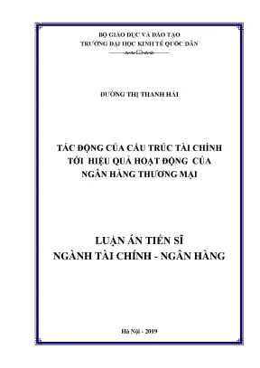 Tác động cấu trúc tài chính đến hiệu quả ngân hàng
