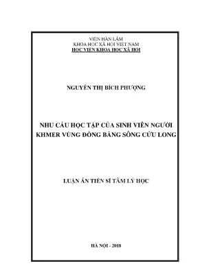 Nhu cầu học tập của sinh viên Khmer tại Đồng bằng sông