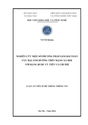 Nghiên cứu phương pháp tối ưu hóa bài toán cực đại trên 