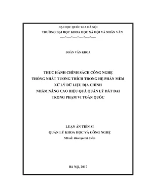 Nâng cao hiệu quả quản lý đất đai với phần mềm xử lý dữ