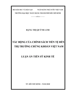 Tác động của chính sách tiền tệ đến thị trường chứng