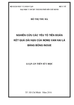 Nghiên cứu các yếu tố tiên đoán kết quả dài hạn của nong 