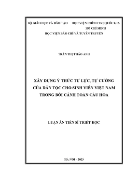 Xây dựng ý thức tự lực tự cường cho sinh viên Việt Nam