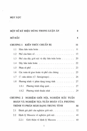 Nghiên cứu dáng điệu tiệm cận của nghiệm phương trình vi 