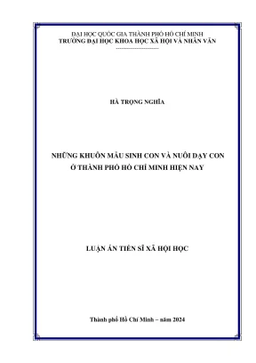 Mô Hình Sinh Con và Nuôi Dạy Con Ở TP.HCM Hiện Nay