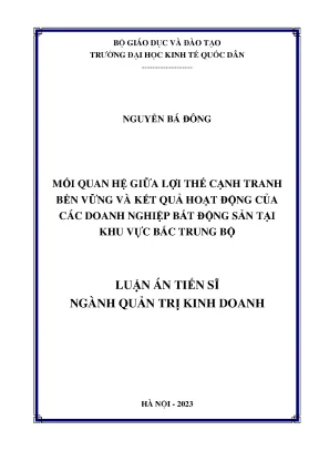 Lợi Thế Cạnh Tranh Bền Vững và Kết Quả Hoạt Động Doanh