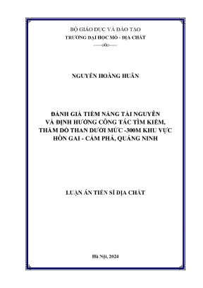 Đánh giá tiềm năng tài nguyên than khu vực Hòn Gai, Cẩm 