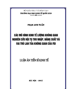Mô Hình Kinh Tế Lượng Không Gian: Nghiên Cứu Về Thu 