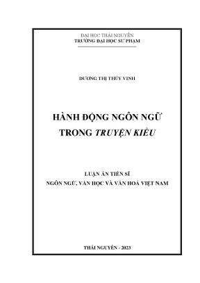 Nghiên cứu hành động ngôn ngữ trong Truyện Kiều