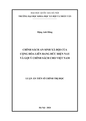 Chính sách an sinh xã hội tại Đức: Bài học cho Việt Nam