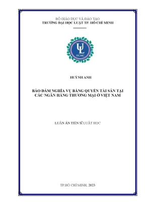 Nghĩa vụ tài sản trong ngân hàng thương mại: Luận án tiến sĩ