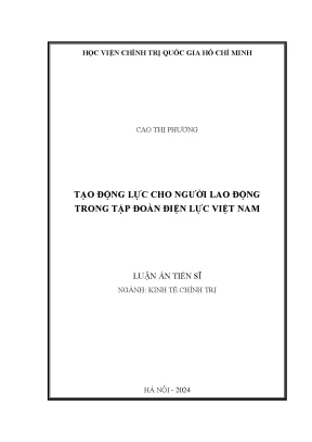 Nghiên cứu về Luận án Cao Thị Phương