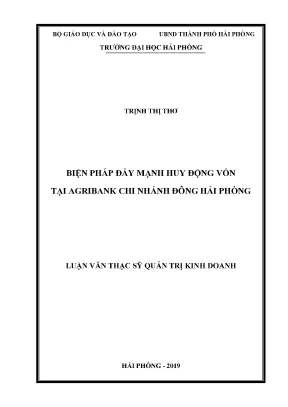 Biện Pháp Tăng Cường Huy Động Vốn Tại Agribank Chi Nhánh