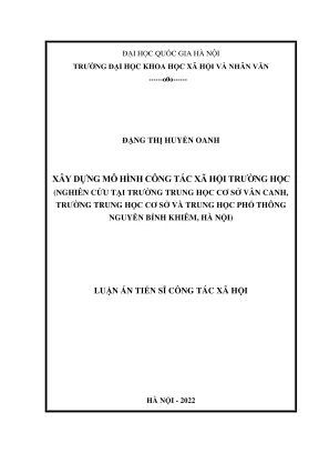 Mô Hình Công Tác Xã Hội Trong Trường Học: Nghiên Cứu Tại