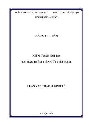 Nghiên cứu kế toán kiểm toán nội bộ tại Bảo hiểm tiền