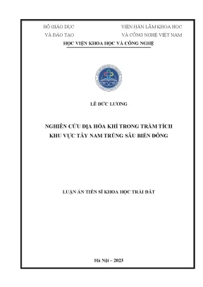 Nghiên cứu địa hóa khí trong trầm tích biển Đông khu vực 