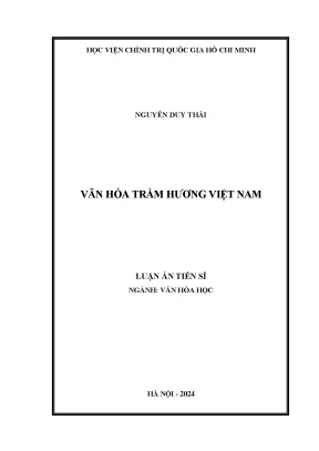 Nghiên cứu văn hóa trầm hương Việt Nam