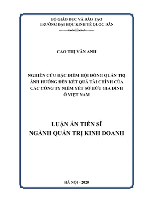 Ảnh hưởng của hội đồng quản trị đến kết quả tài chính