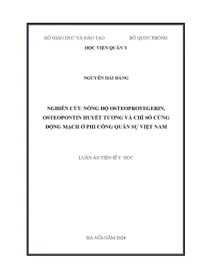 Nghiên cứu nồng độ osteoprotegerin và osteopontin ở phi 
