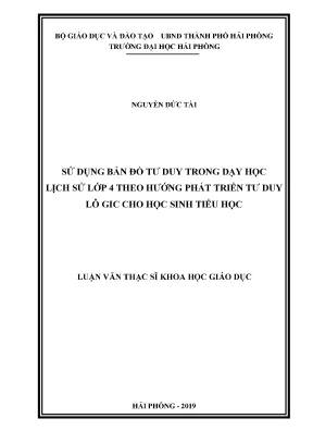 Ứng dụng bản đồ tư duy trong dạy học lịch sử lớp 4 để 