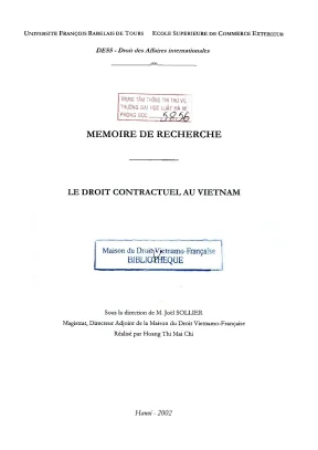 Nghiên cứu về quyền hợp đồng tại Việt Nam