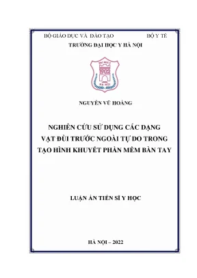 Nghiên cứu vạt đùi trước ngoài tự do trong tạo hình 