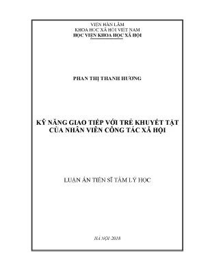 Kỹ Năng Giao Tiếp Với Trẻ Khuyết Tật: Nghiên Cứu Từ Luận