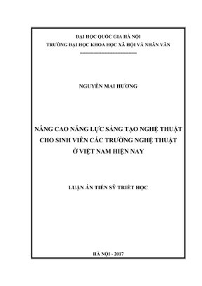 Nâng cao năng lực sáng tạo nghệ thuật cho sinh viên các 