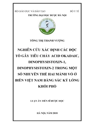 Nghiên cứu độc tố gây tiêu chảy trong nhuyễn thể biển 