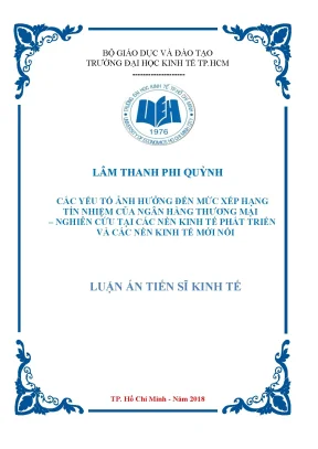 Yếu tố ảnh hưởng đến xếp hạng tín nhiệm ngân hàng thương