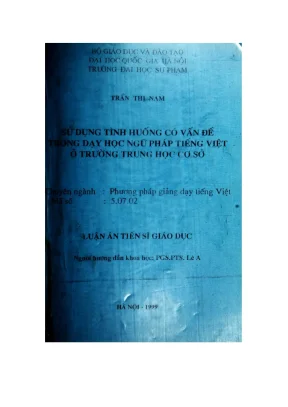Nâng cao dạy ngữ pháp tiếng Việt qua tình huống có vấn 