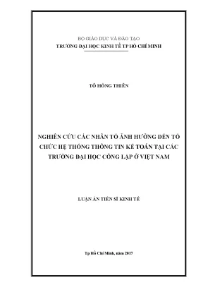 Nghiên cứu các yếu tố ảnh hưởng đến hệ thống thông tin